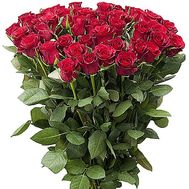 Bouquet of large Red Ecuadorian Rose Roses