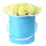 Roses in a round box