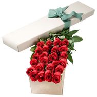Roses in a long box