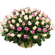 Large basket of roses