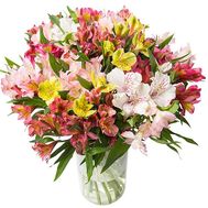 Bouquet of 25 alstromeries