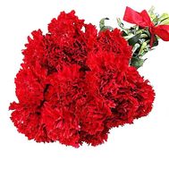 Bouquet with a red carnation