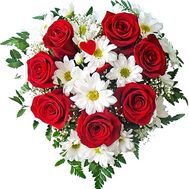 Flowers in heart