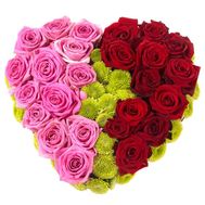 Flowers in the shape of heart