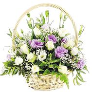 Basket of eustoma