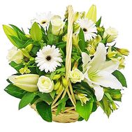 Fresh flowers basket