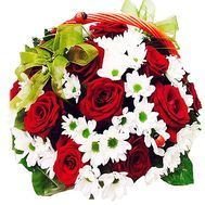 Basket with fresh flowers