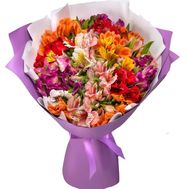 Beautiful bouquet of alstroemerias