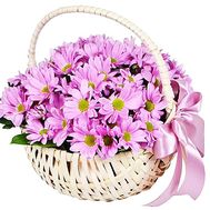 A delicate basket of flowers