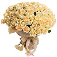 Peach-colored roses