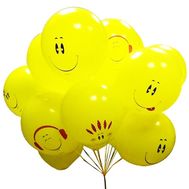 15 smiley balls