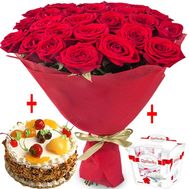 Bouquet and sweets