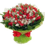 Bouquet of 101 tulips
