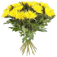 Bouquet of yellow chrysanthemums
