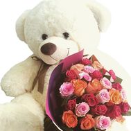 Flowers and stuffed toys