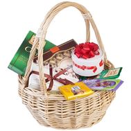 Basket with sweets