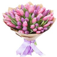 Beautiful bouquet of tulips
