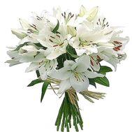 Beautiful bouquet of lilies