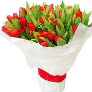 Red tulips bouquet