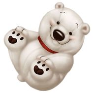 White teddy bear small