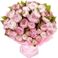 Huge bouquet of peonies