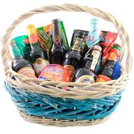 Gift basket for a man for his birthday