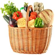 Grocery basket as a gift to buy