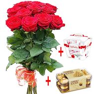 Happy Birthday sweets and flowers
