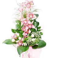 Orchid pink branch in bouquet