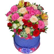 Flowers in the box for mom