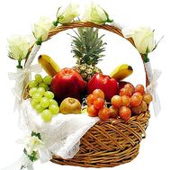 Fruit and flowers basket buy