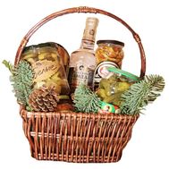 Grocery basket as a gift for the new year