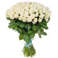 101 white rose 80 cm