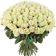 101 imported white rose 80 cm