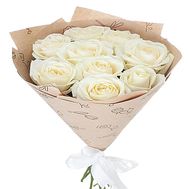 9 white roses