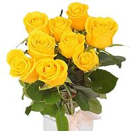 9 yellow roses