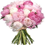 Large bouquet of peonies