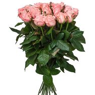 25 pink roses