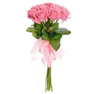9 pink roses