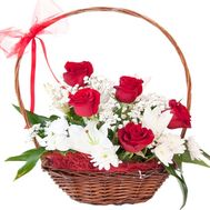 Bouquet in the basket