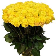 Bouquet of 43 yellow roses