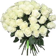 Bouquet of 45 white roses