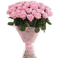 Bouquet of 45 pink roses