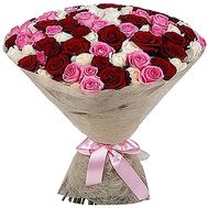 85 multi-colored roses
