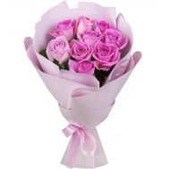 9 pink roses
