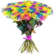 Bouquet of an iridescent rose