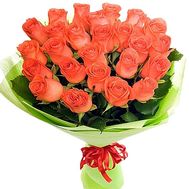 25 orange roses