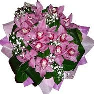 Bouquet of pink orchids