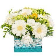 Bouquet in a square box