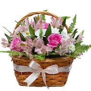 Flower Arrangement in Basket